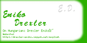 eniko drexler business card